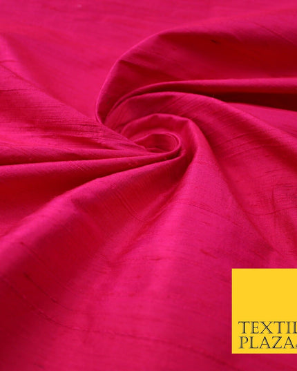45 COLOURS Luxury 100% PURE Plain Dupion SLUB Textured Raw Silk Handloom Fabric