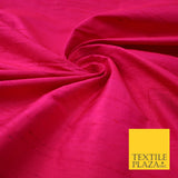 45 COLOURS Luxury 100% PURE Plain Dupion SLUB Textured Raw Silk Handloom Fabric