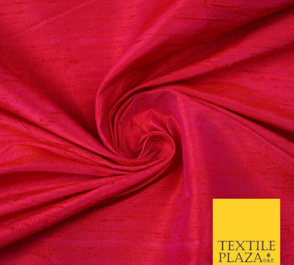 45 COLOURS Luxury 100% PURE Plain Dupion SLUB Textured Raw Silk Handloom Fabric