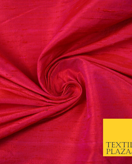 45 COLOURS Luxury 100% PURE Plain Dupion SLUB Textured Raw Silk Handloom Fabric