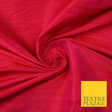 45 COLOURS Luxury 100% PURE Plain Dupion SLUB Textured Raw Silk Handloom Fabric