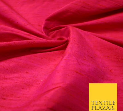 45 COLOURS Luxury 100% PURE Plain Dupion SLUB Textured Raw Silk Handloom Fabric