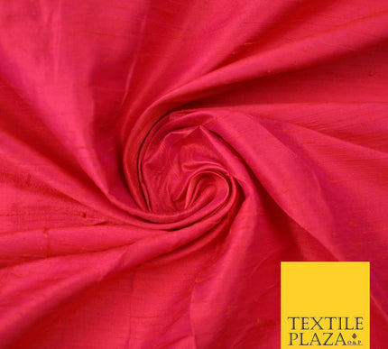 45 COLOURS Luxury 100% PURE Plain Dupion SLUB Textured Raw Silk Handloom Fabric