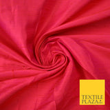 45 COLOURS Luxury 100% PURE Plain Dupion SLUB Textured Raw Silk Handloom Fabric