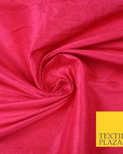 45 COLOURS Luxury 100% PURE Plain Dupion SLUB Textured Raw Silk Handloom Fabric