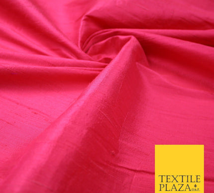 45 COLOURS Luxury 100% PURE Plain Dupion SLUB Textured Raw Silk Handloom Fabric