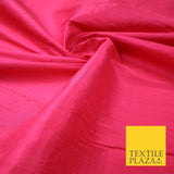 45 COLOURS Luxury 100% PURE Plain Dupion SLUB Textured Raw Silk Handloom Fabric