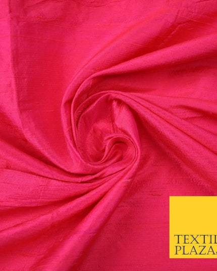 45 COLOURS Luxury 100% PURE Plain Dupion SLUB Textured Raw Silk Handloom Fabric