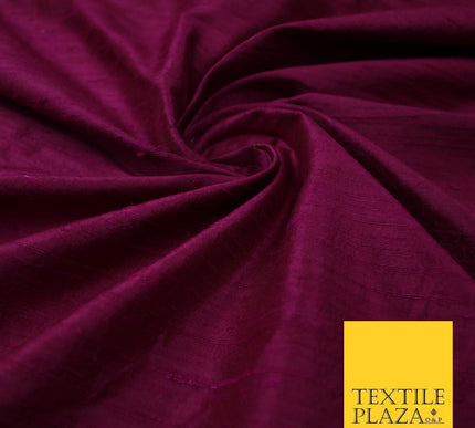 45 COLOURS Luxury 100% PURE Plain Dupion SLUB Textured Raw Silk Handloom Fabric