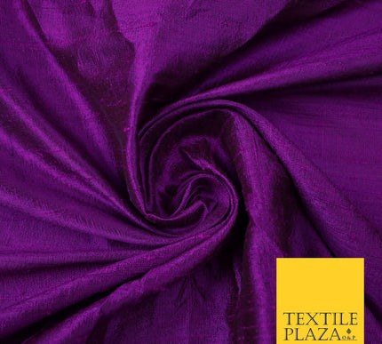 45 COLOURS Luxury 100% PURE Plain Dupion SLUB Textured Raw Silk Handloom Fabric