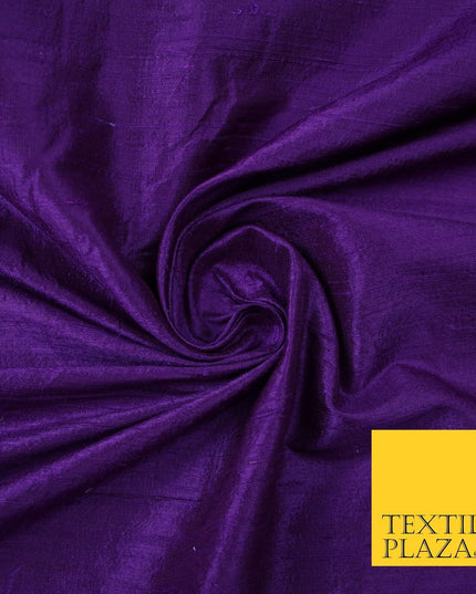 45 COLOURS Luxury 100% PURE Plain Dupion SLUB Textured Raw Silk Handloom Fabric