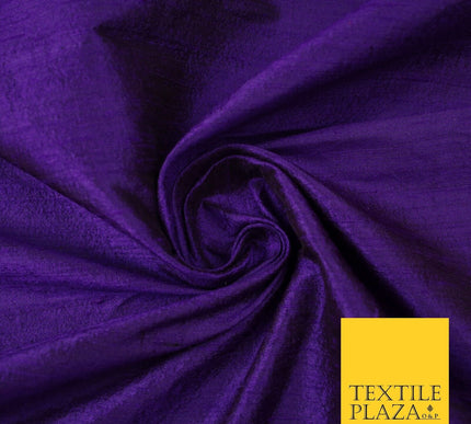 45 COLOURS Luxury 100% PURE Plain Dupion SLUB Textured Raw Silk Handloom Fabric