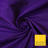 45 COLOURS Luxury 100% PURE Plain Dupion SLUB Textured Raw Silk Handloom Fabric