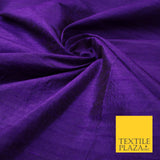 45 COLOURS Luxury 100% PURE Plain Dupion SLUB Textured Raw Silk Handloom Fabric