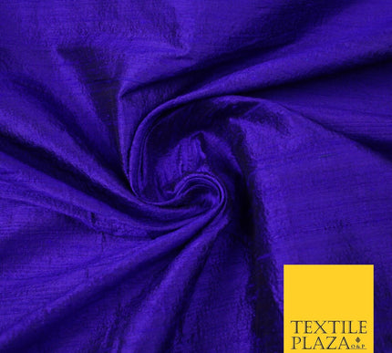 45 COLOURS Luxury 100% PURE Plain Dupion SLUB Textured Raw Silk Handloom Fabric
