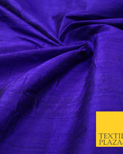 45 COLOURS Luxury 100% PURE Plain Dupion SLUB Textured Raw Silk Handloom Fabric