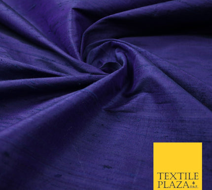 45 COLOURS Luxury 100% PURE Plain Dupion SLUB Textured Raw Silk Handloom Fabric