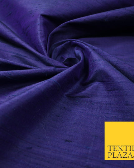 45 COLOURS Luxury 100% PURE Plain Dupion SLUB Textured Raw Silk Handloom Fabric