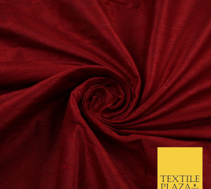 45 COLOURS Luxury 100% PURE Plain Dupion SLUB Textured Raw Silk Handloom Fabric