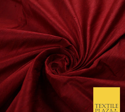 45 COLOURS Luxury 100% PURE Plain Dupion SLUB Textured Raw Silk Handloom Fabric