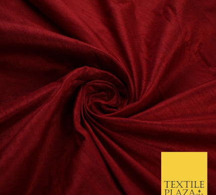 45 COLOURS Luxury 100% PURE Plain Dupion SLUB Textured Raw Silk Handloom Fabric