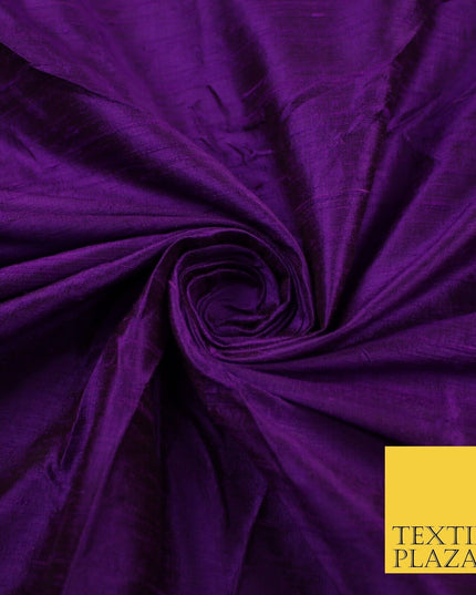 45 COLOURS Luxury 100% PURE Plain Dupion SLUB Textured Raw Silk Handloom Fabric