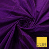 45 COLOURS Luxury 100% PURE Plain Dupion SLUB Textured Raw Silk Handloom Fabric