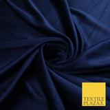 NAVY BLUE Soft Velvet Velour Fabric Stretch Material 72" SUPER WIDE 9406
