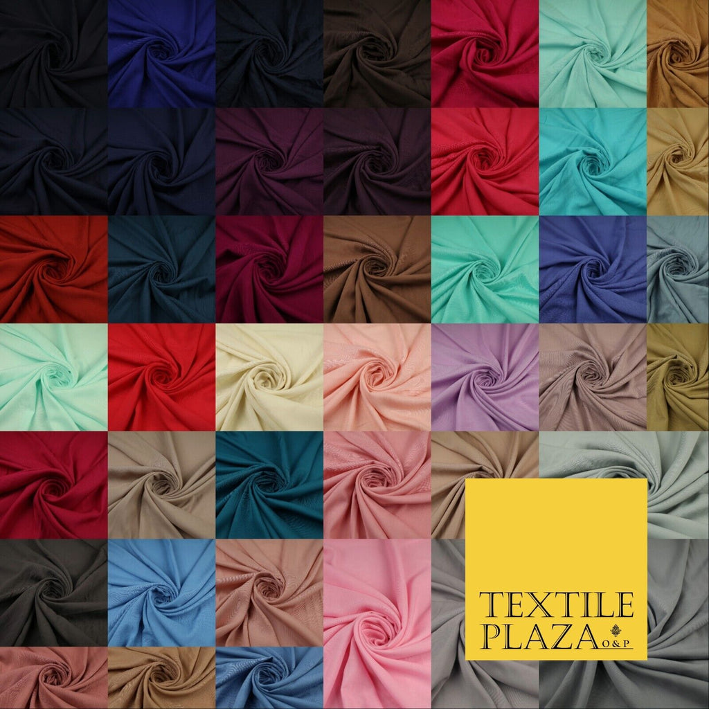 42 COLS Luxury Soft Plain Non-Stretch Spun Rayon Viscose Fabric Dress Drapes 52"