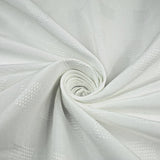White Jacquard Tablecloth Fabric Table Cover Dining Napkins PER METRE - 60" Wide