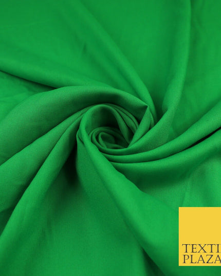 14 COLS Luxury Soft Plain Non-Stretch Spun Rayon Viscose Fabric Dress Drapes 45"