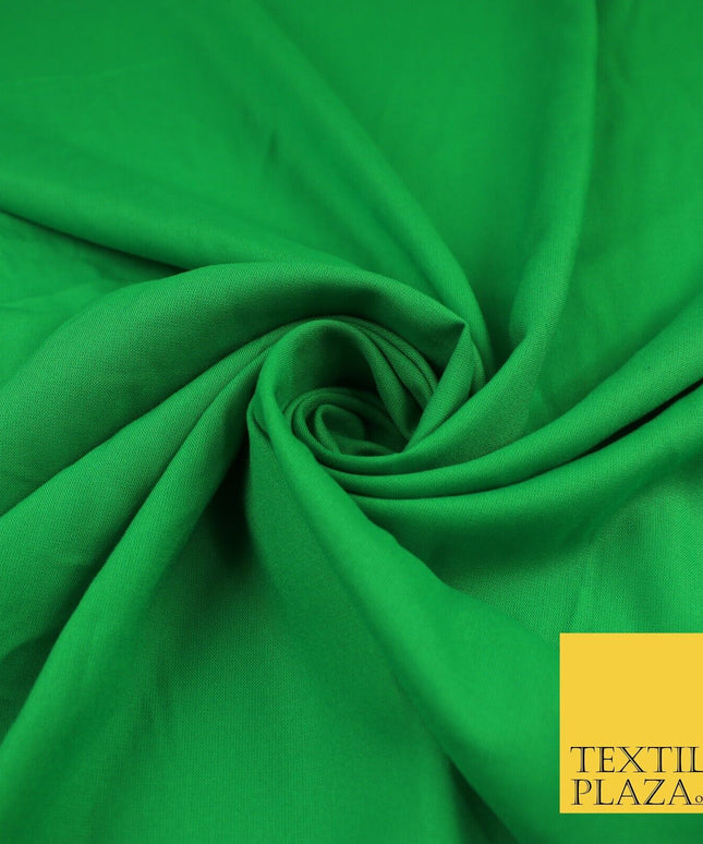 14 COLS Luxury Soft Plain Non-Stretch Spun Rayon Viscose Fabric Dress Drapes 45"