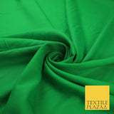14 COLS Luxury Soft Plain Non-Stretch Spun Rayon Viscose Fabric Dress Drapes 45"