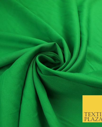 14 COLS Luxury Soft Plain Non-Stretch Spun Rayon Viscose Fabric Dress Drapes 45"