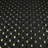 14 COLOURS - Swiss Knot Gold Foil Dot Dobby Sheer Georgette Chiffon Fabric 58"