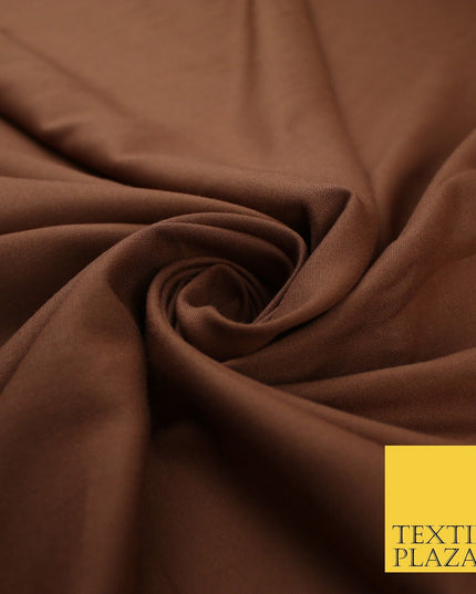 14 COLS Luxury Soft Plain Non-Stretch Spun Rayon Viscose Fabric Dress Drapes 45"