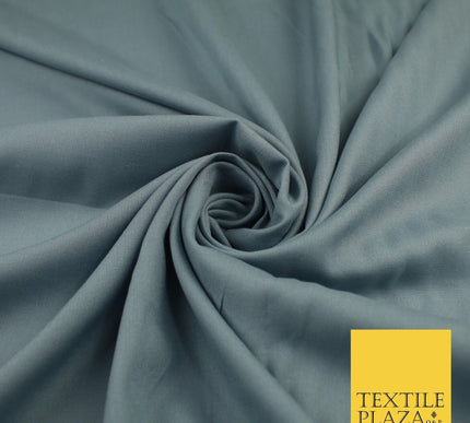 14 COLS Luxury Soft Plain Non-Stretch Spun Rayon Viscose Fabric Dress Drapes 45"