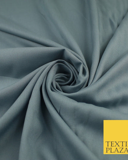 14 COLS Luxury Soft Plain Non-Stretch Spun Rayon Viscose Fabric Dress Drapes 45"