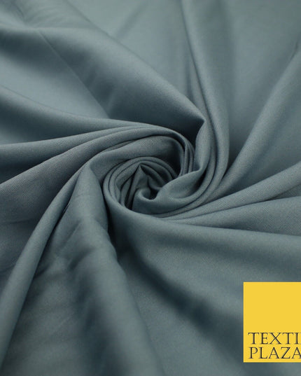 14 COLS Luxury Soft Plain Non-Stretch Spun Rayon Viscose Fabric Dress Drapes 45"