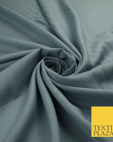 14 COLS Luxury Soft Plain Non-Stretch Spun Rayon Viscose Fabric Dress Drapes 45"