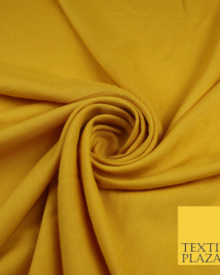 14 COLS Luxury Soft Plain Non-Stretch Spun Rayon Viscose Fabric Dress Drapes 45"