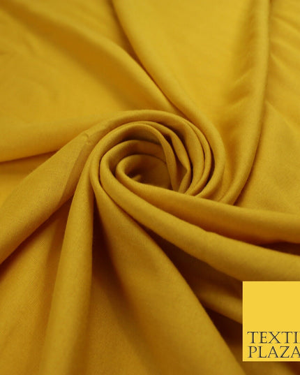 14 COLS Luxury Soft Plain Non-Stretch Spun Rayon Viscose Fabric Dress Drapes 45"