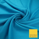 14 COLS Luxury Soft Plain Non-Stretch Spun Rayon Viscose Fabric Dress Drapes 45"