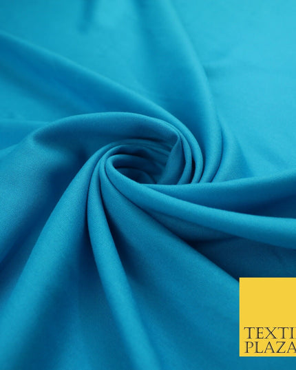 14 COLS Luxury Soft Plain Non-Stretch Spun Rayon Viscose Fabric Dress Drapes 45"