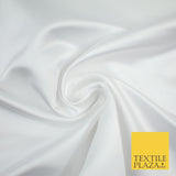 28 COLOURS Luxury Plain Smooth Dull Matt Duchess Bridal Satin Fabric Dress 58"