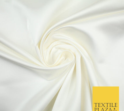 28 COLOURS Luxury Plain Smooth Dull Matt Duchess Bridal Satin Fabric Dress 58"