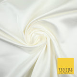 28 COLOURS Luxury Plain Smooth Dull Matt Duchess Bridal Satin Fabric Dress 58"