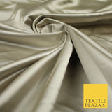 28 COLOURS Luxury Plain Smooth Dull Matt Duchess Bridal Satin Fabric Dress 58"