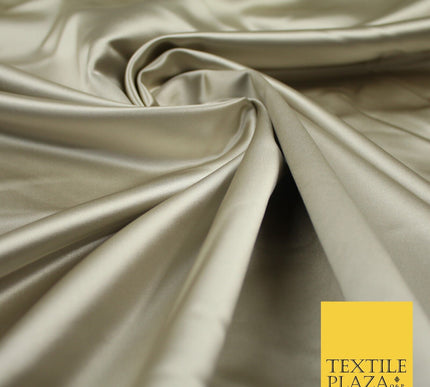 28 COLOURS Luxury Plain Smooth Dull Matt Duchess Bridal Satin Fabric Dress 58"