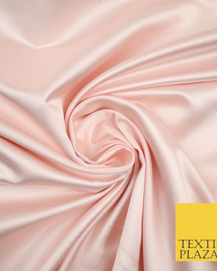 28 COLOURS Luxury Plain Smooth Dull Matt Duchess Bridal Satin Fabric Dress 58"